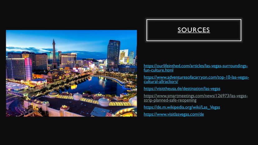 LAS VEGAS
by Beyza Yolageldi
WELCOME
TO Fabulous
LAS VEGAS
NEVADA
MANDALAY BAY STRUCTURE
general information
Sights, Hotels and Casinos
• La