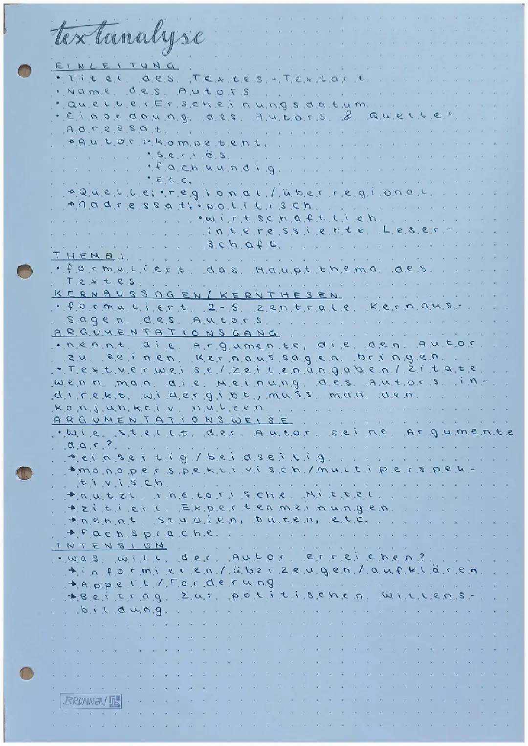 Textanalyse und Erörterung Sowi