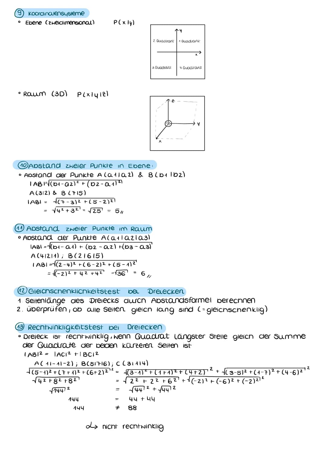 Q2 ANALYTISCHE GEOMETRIE
1 Grundlegende LGS:
• bestehen aus einer Anzani linearer Gleichungen
I 3x + 24 - 2z = 1
II 2x + 34 +
2z = 14
linke 