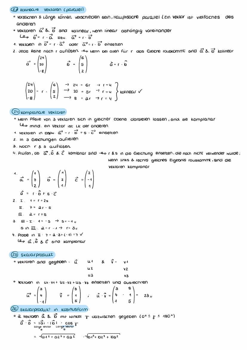 Q2 ANALYTISCHE GEOMETRIE
1 Grundlegende LGS:
• bestehen aus einer Anzani linearer Gleichungen
I 3x + 24 - 2z = 1
II 2x + 34 +
2z = 14
linke 
