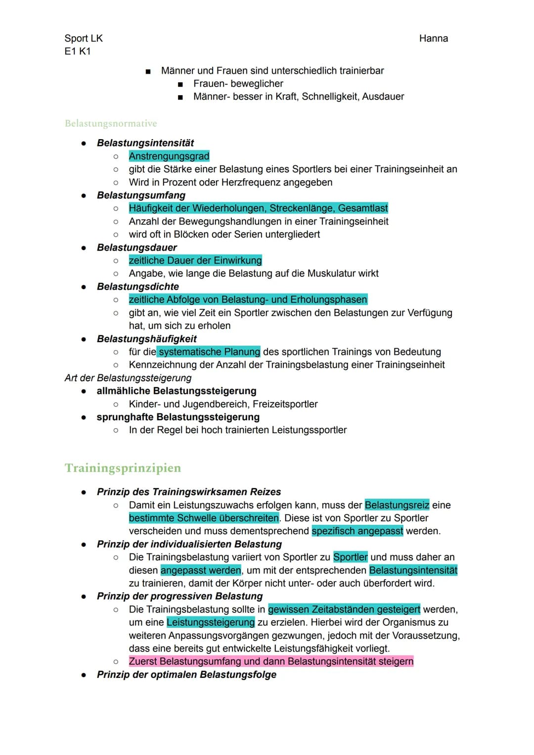 
<p>Die Trainingslehre ist eine systematische Sammlung allgemeiner Aussagen zum Training, die sich auf unterschiedliche Quellen beziehen, wi