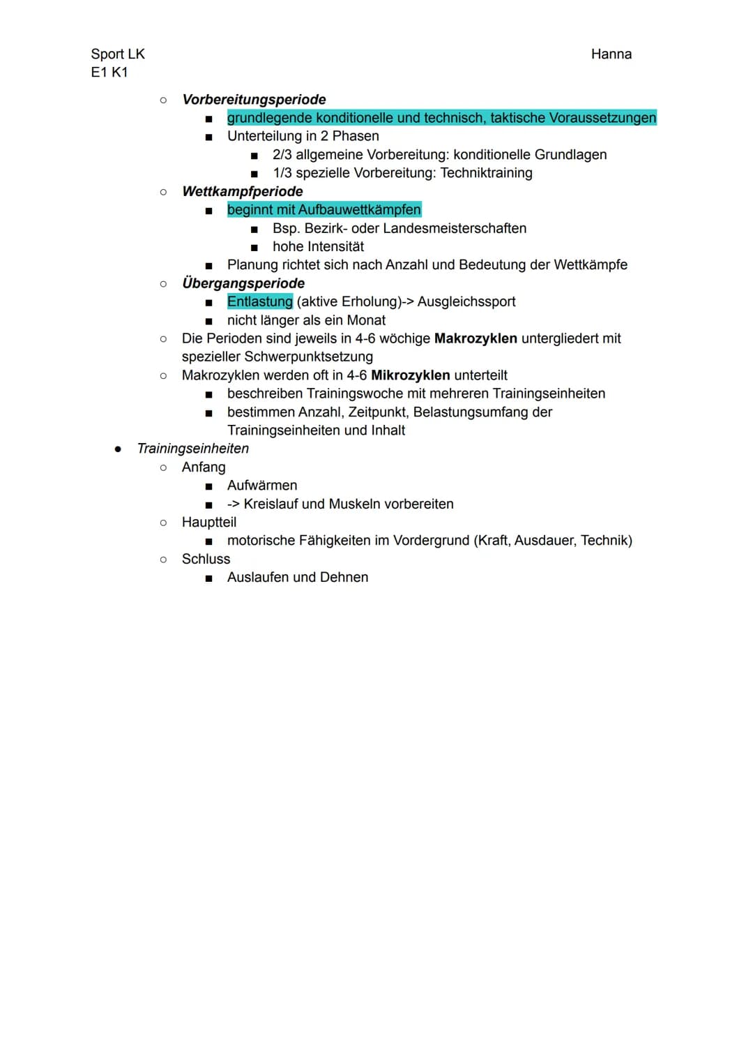 
<p>Die Trainingslehre ist eine systematische Sammlung allgemeiner Aussagen zum Training, die sich auf unterschiedliche Quellen beziehen, wi