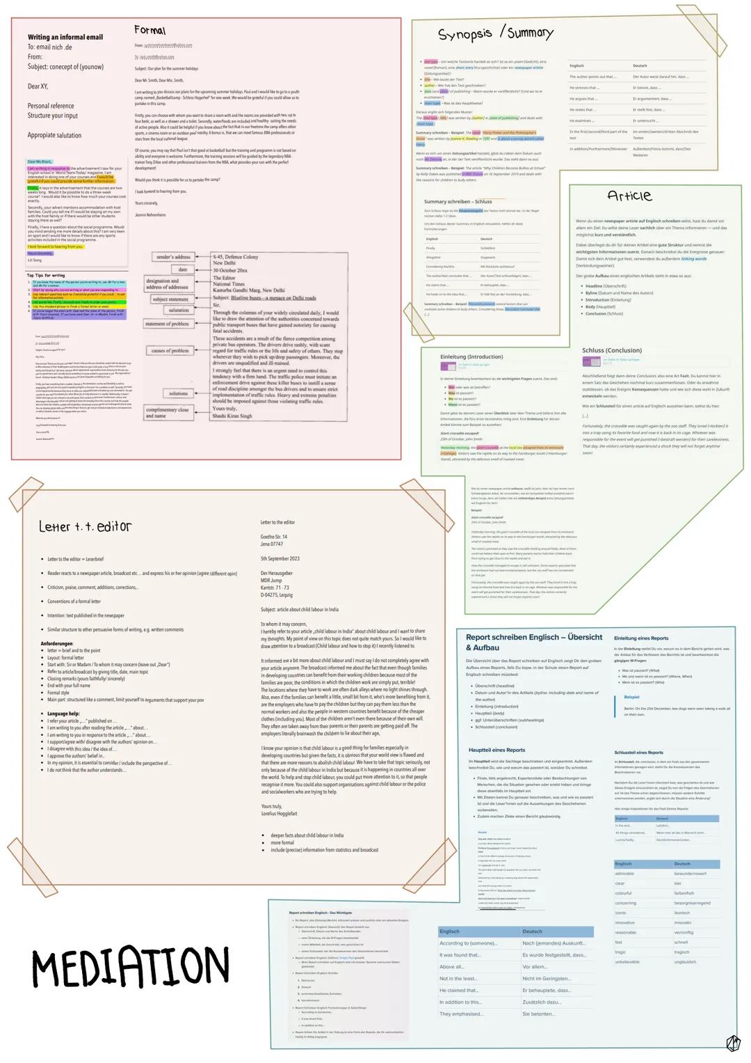 Writing an informal email
To: email nich de
From:
Subject: conecept of (younow)

Dear XX
Personal reference
Structure your input
Appropiate 