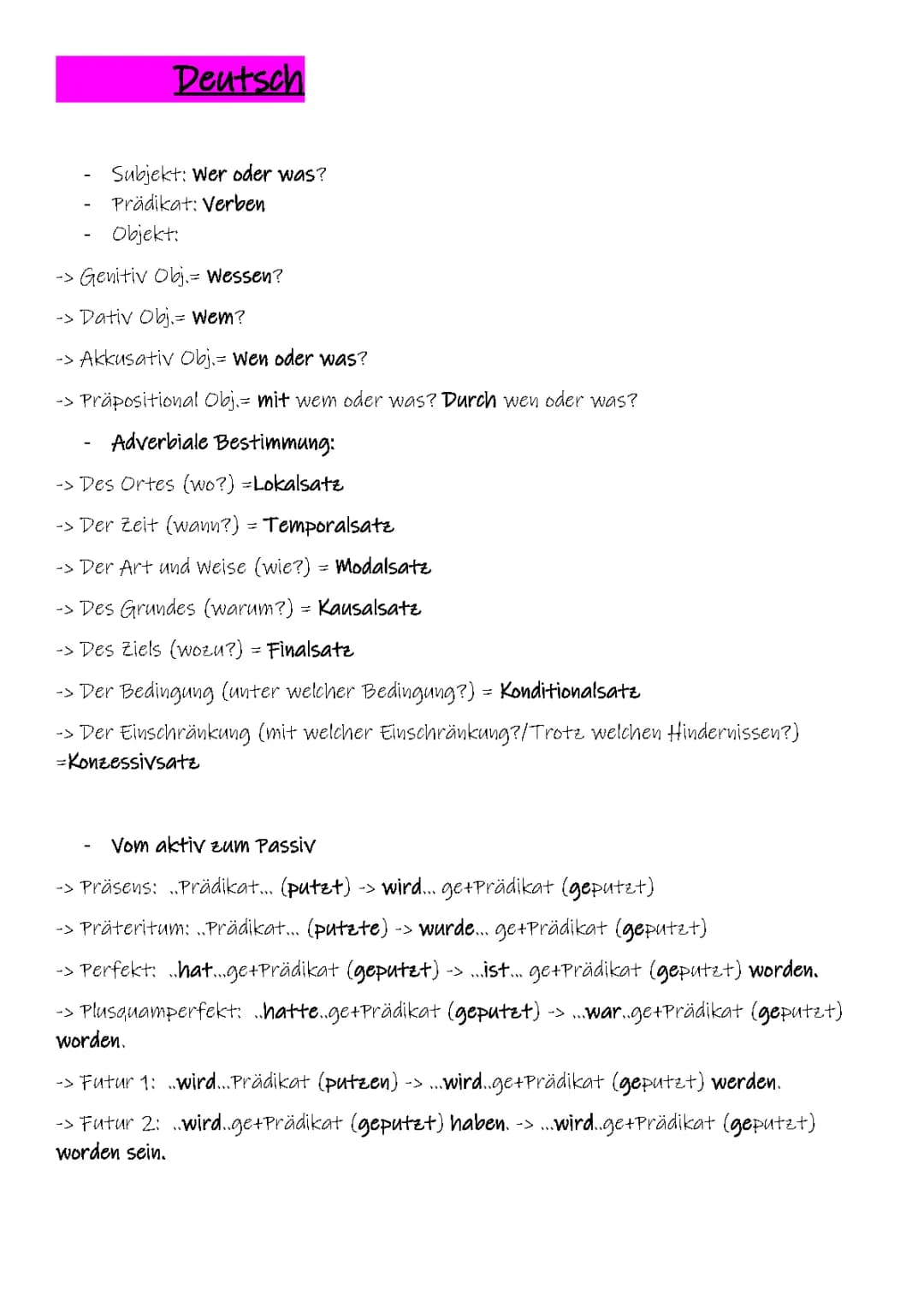 Grammatik