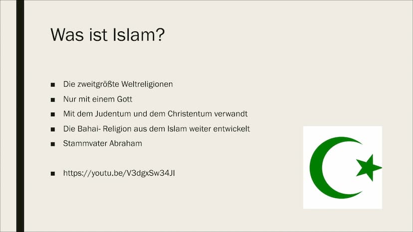 7770
ISLAM
Edu,Calvin, Aiden, Leonita, Juline
Religion
Fr.Müller
10WE2 Inhaltsverzeichnis:
■
Was ist Islam?
Wann ist die Religion entstanden