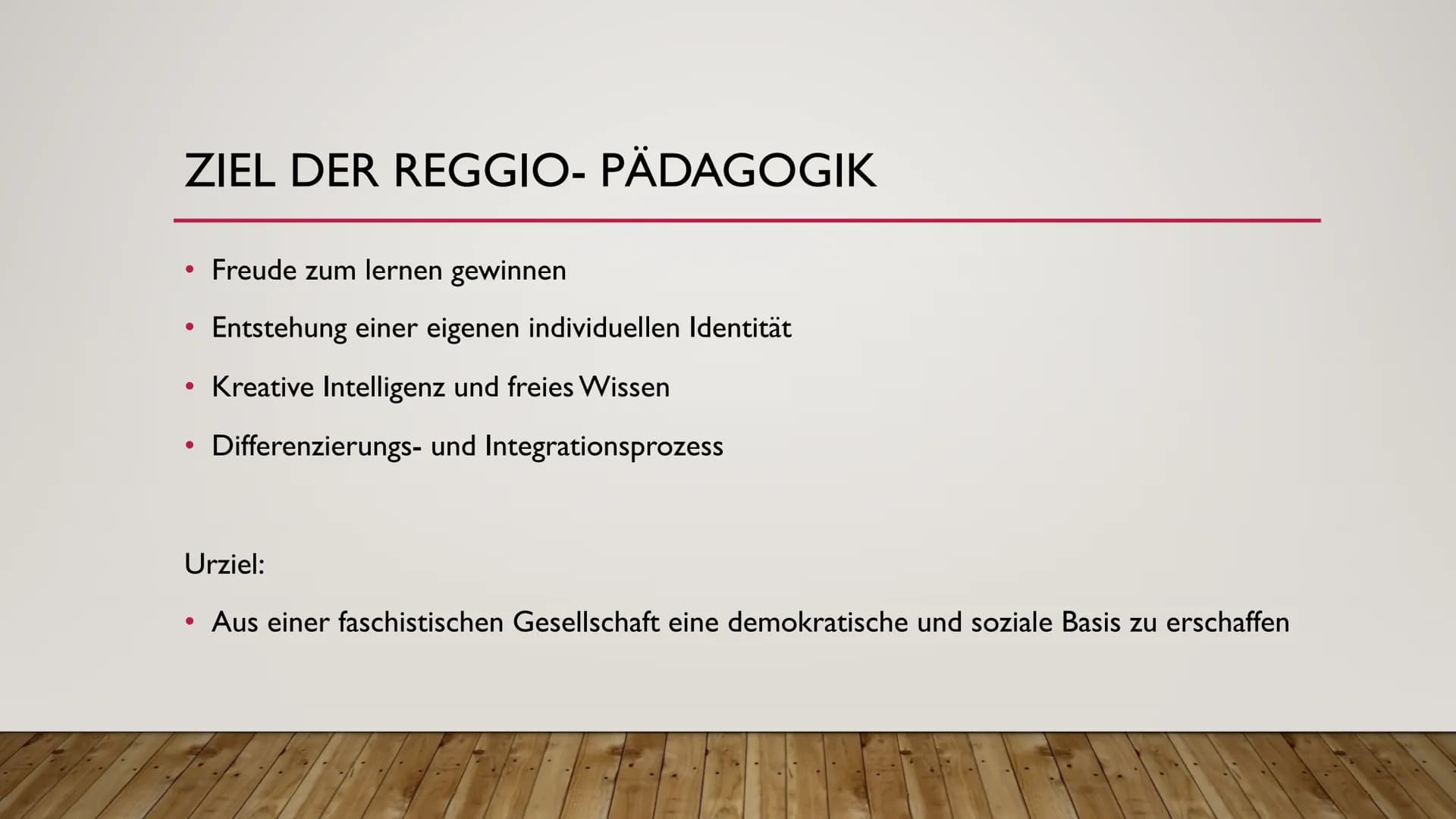 Reggio-
Pädagogik
The
əə
66
REGGIO- PÄDAGOGIK INHALTSVERZEICHNIS:
●
●
●
●
Loris Malaguzzi
Sozialdemographische Lage
Bild vom Kind
●
Wegbegle