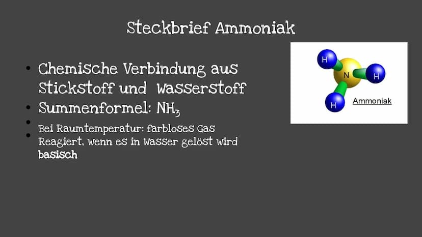 Ammoniak &
Ammoniaksyn-
these
10F Chemie
(CH₂)
H₂CO31
NᵒH
محمد
H₂O=0
H
H
H-
O
S₂
-H
H
郎
Cotto
✓4H₂CO (2Mg) Inhaltsverzeichnis
Steckbrief Amm