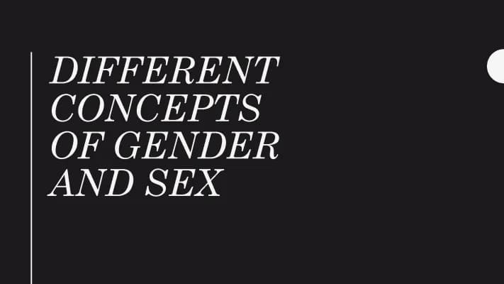 Know Gender and Sex  thumbnail