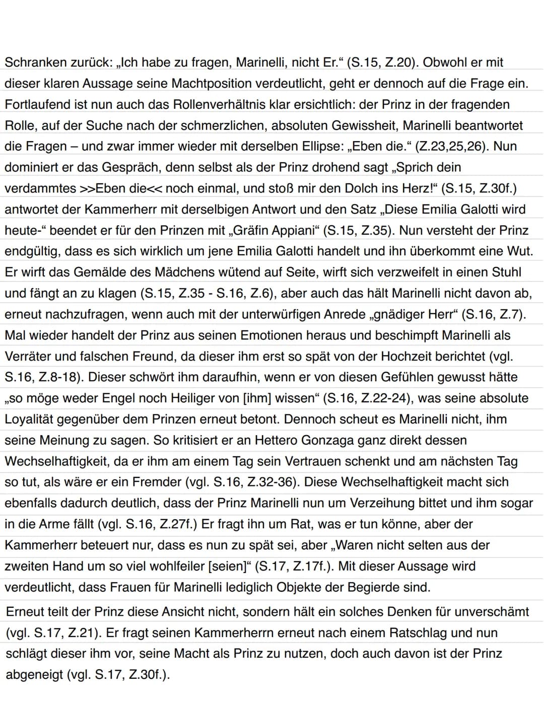 Dialoganalyse Aufzug 1, Auftritt 6
I,
Nadine
Schneider
Das Drama „Emilia Galotti" von Gotthold Ephraim Lessing aus dem Jahre 1772 ist eine
T