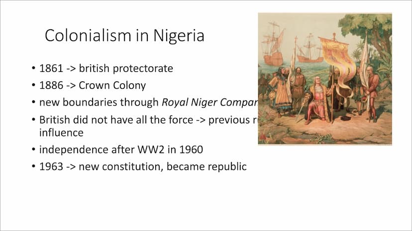 Nigerial Table of Content
• General Information
History
Colonialism
Problems:
► Disparities
Social Problems
➤ Oil
➤ Religion/ multiculturali