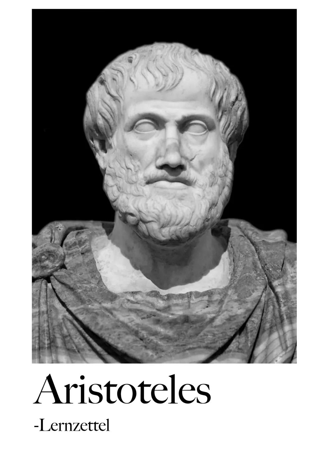 Aristoteles Lernzettel 