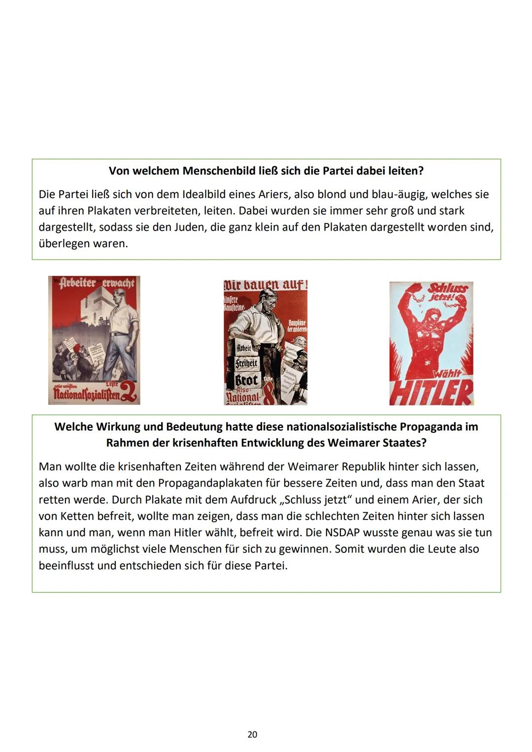 Nationalsozialismus im
Portfolio Inhaltsverzeichnis
Was weiß ich über den Nationalsozialismus?.
Station 1: Errichtung der Diktatur 1933/34.
