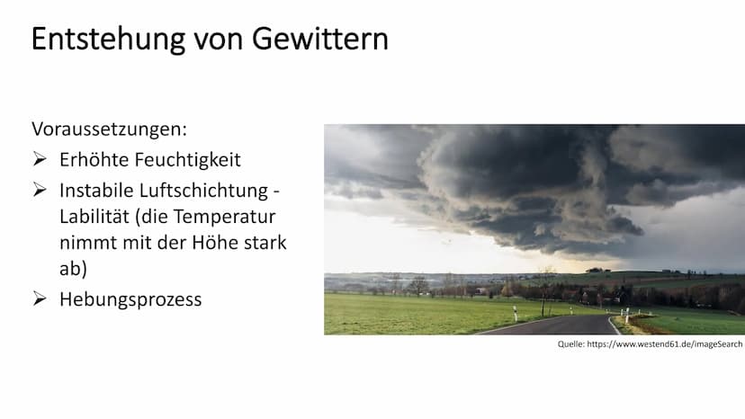 Gewitter
GFS Physik von ...,
Klasse 8b Willkommen zu meiner GFS zu Gewitter.
Inhalt
Was ist ein Gewitter
Entstehung von Gewittern
Entstehung