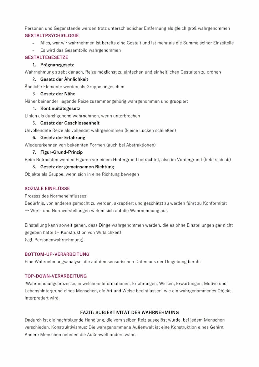 
<p>Die Wahrnehmung ist der Prozess und das Ergebnis der Informationsgewinnung und -verarbeitung von Sinneseindrücken aus der Umwelt und dem