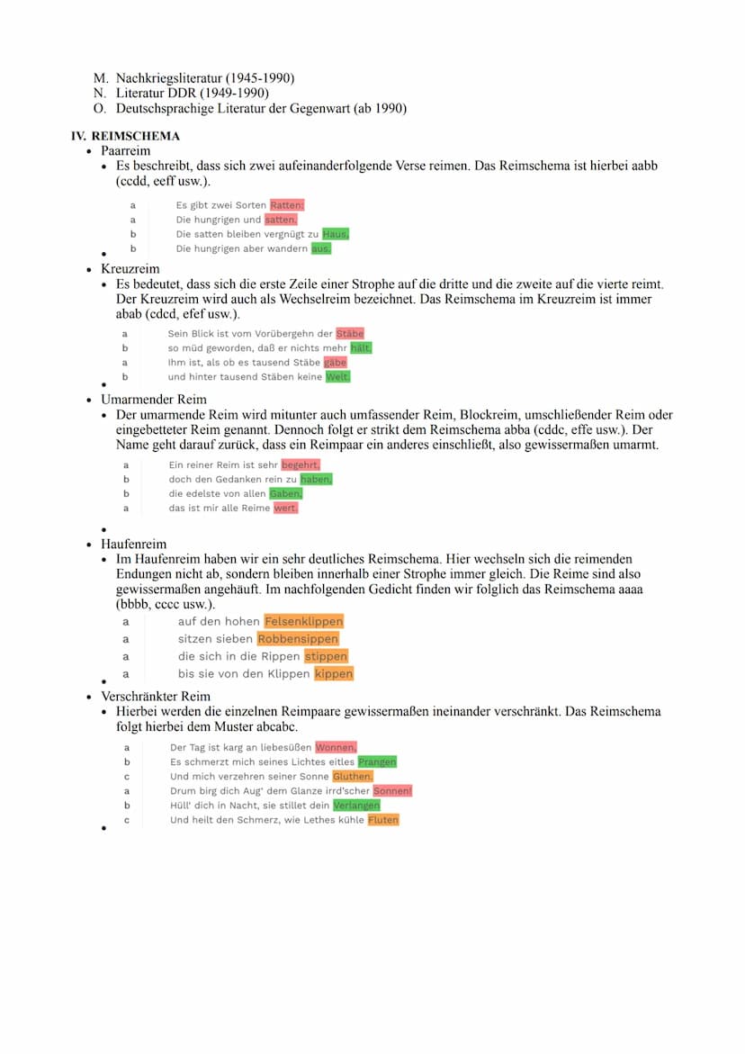 Deutsch
Gedichtsanalyse
I. AUFBAU
Einleitung
• Titel des Gedichts
Name des Autors
Erscheinungsjahr
Gedichtart (Sonett, Ode, Haiku usw.)
●
Th