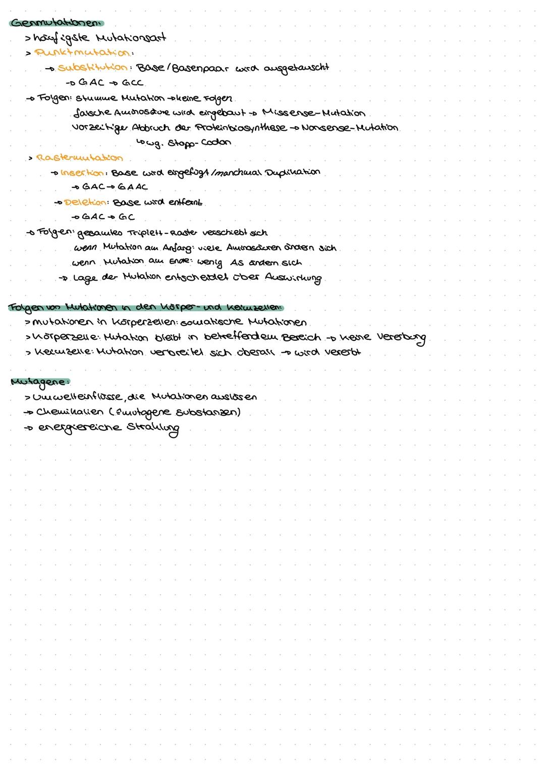 Genetik
G
no  Biomoleküle +Proteine und Enzyme (System Zelle)
Nukleinsäuren:
> In Zellen 1.) DNA - Desoxyribonukleinsäure genetische informa