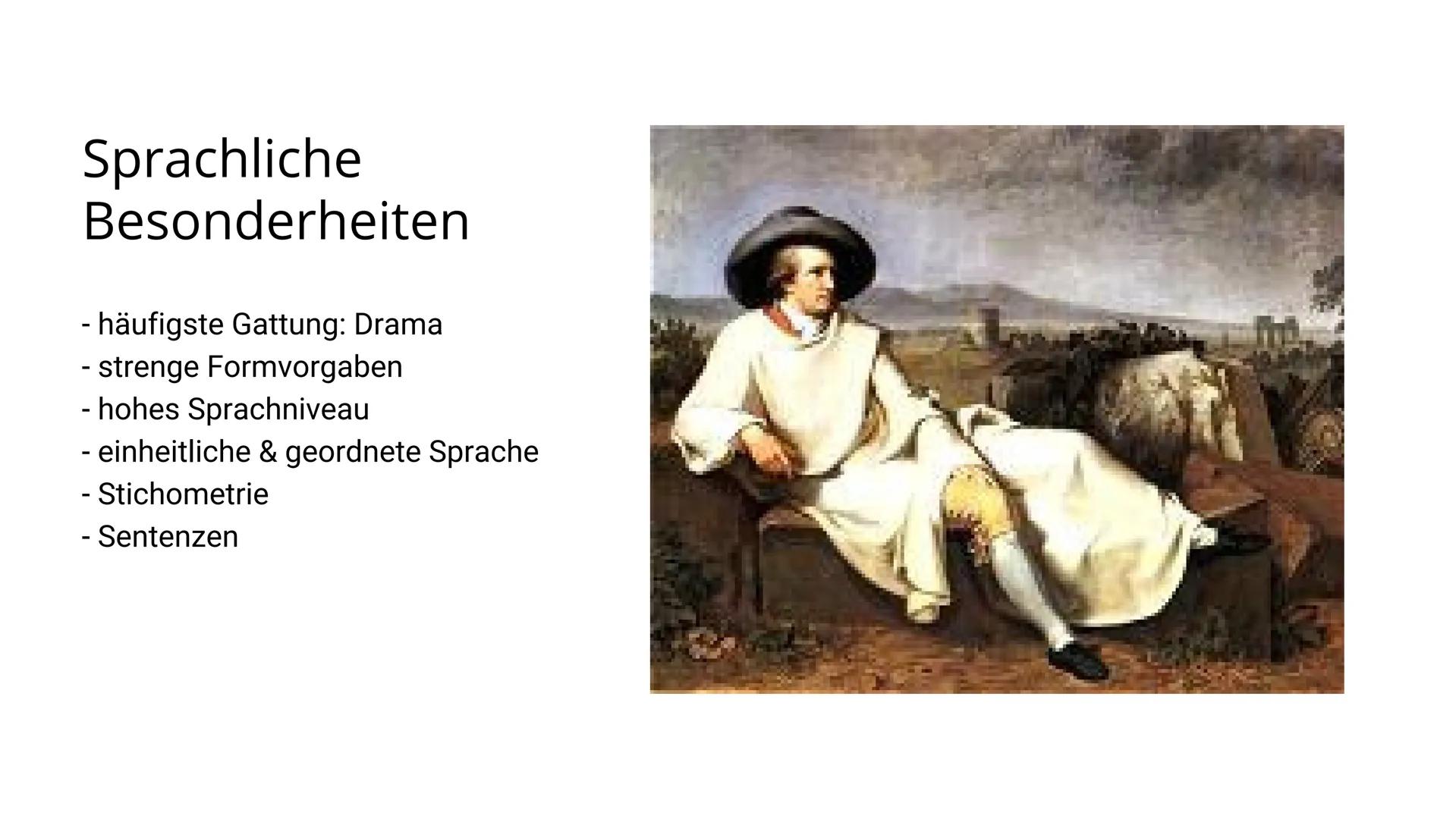 Weimarer
Klassik
von Anna und Linda Gliederung
- Was ist die Weimarer Klassik?
- Zeitliche Einordnung
- Das Viergestirn der Weimarer Klassik