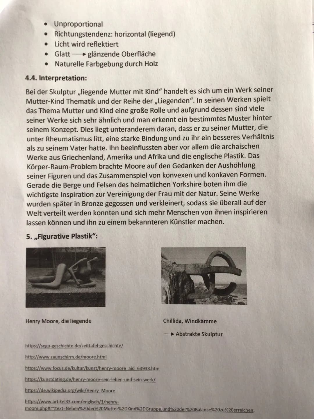 07.12.2020
Henry Moore
,,Liegende Mutter und Kind"
>>Gips besitzt eine geisterhafte Unwirklichkeit im Gegensatz zur soliden Kraft der Bronze