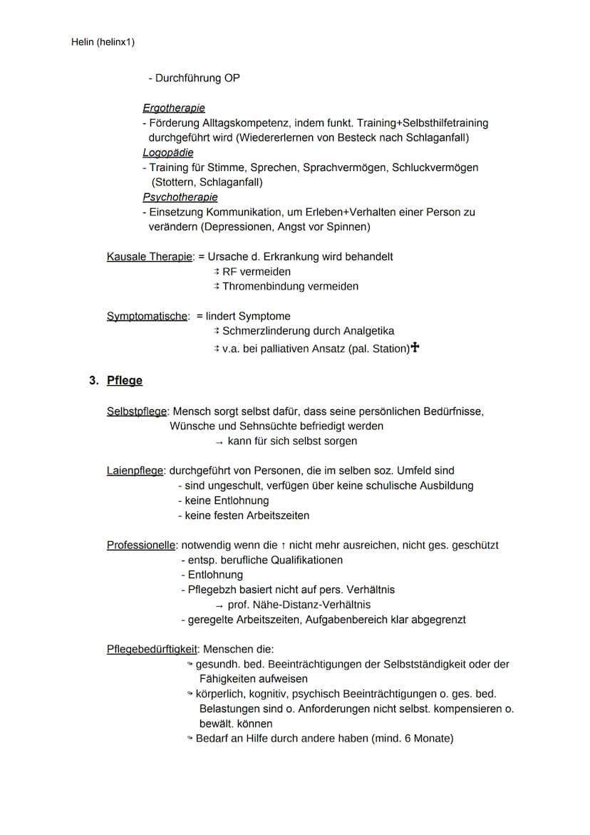 Helin (helinx1)
1. Rehabilitation
Ziele: - langfristige Wiederherstellung der Gesundheit und Leistungsfähigkeit
- Vermeidung / Vorbeugung ei