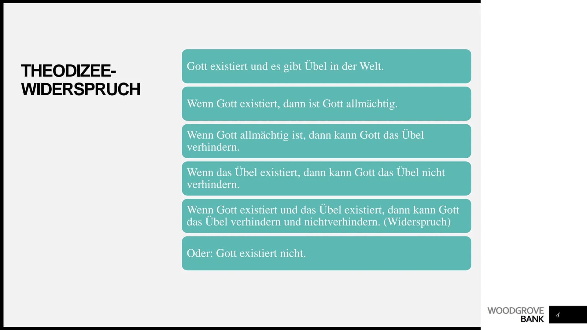 Artur Avetisian
THEODIZEE AGENDA
●
●
●
●
Umgestaltung des Menschen: spirituelles
Wachstum (Luther)
• Biblische Hinweise auf das Gottes Ziel
