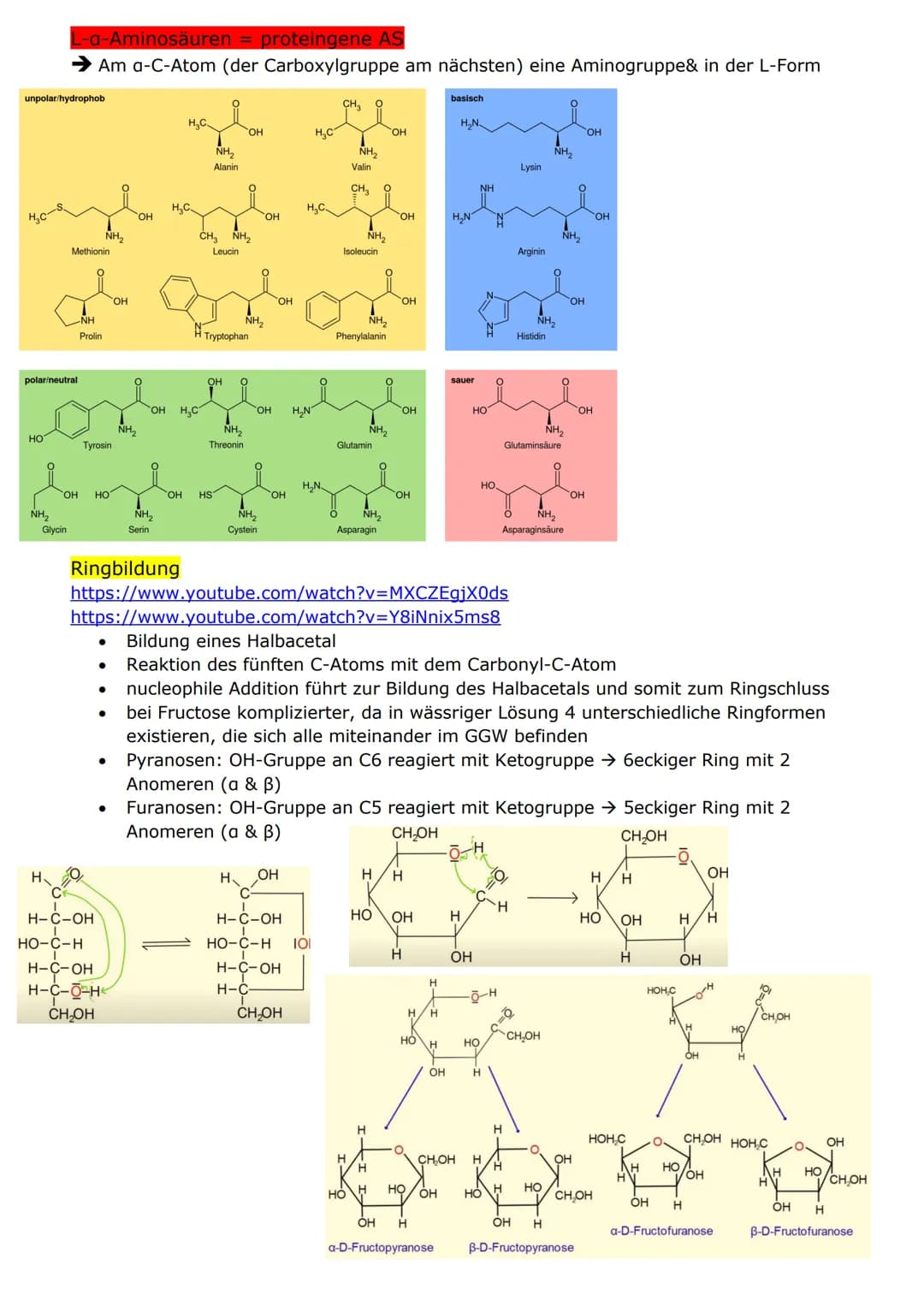 NATURSTOFFE
Stereochemie
Chiral: grundsätzliche Bezeichnung für ein beliebiges Objekt (auch ein Molekül), das nicht
mit seinem Spiegelbild ü