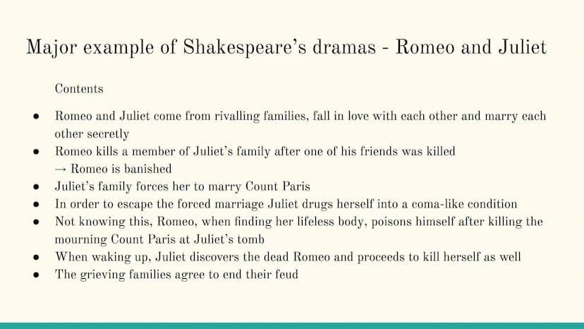 Shakespeare Contents
Shakespeare's life
Renaissance and Elizabethan Age
Theatre in the Elizabethan Age
Shakespeare's work
An example of Shak