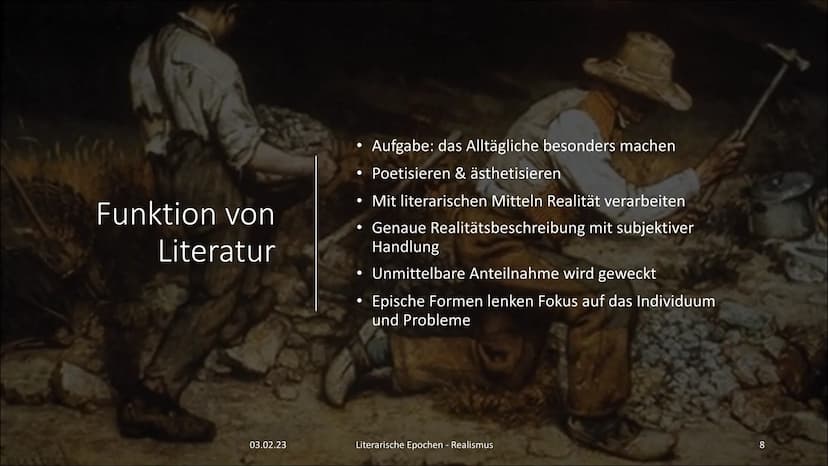 Der Realismus
[rea'lismus]
3  Gliederung
03.02.23
• Zeitliche Eingrenzung & Herleitung des Namens
●
Sozio-historischer Hintergrund
• Philoso