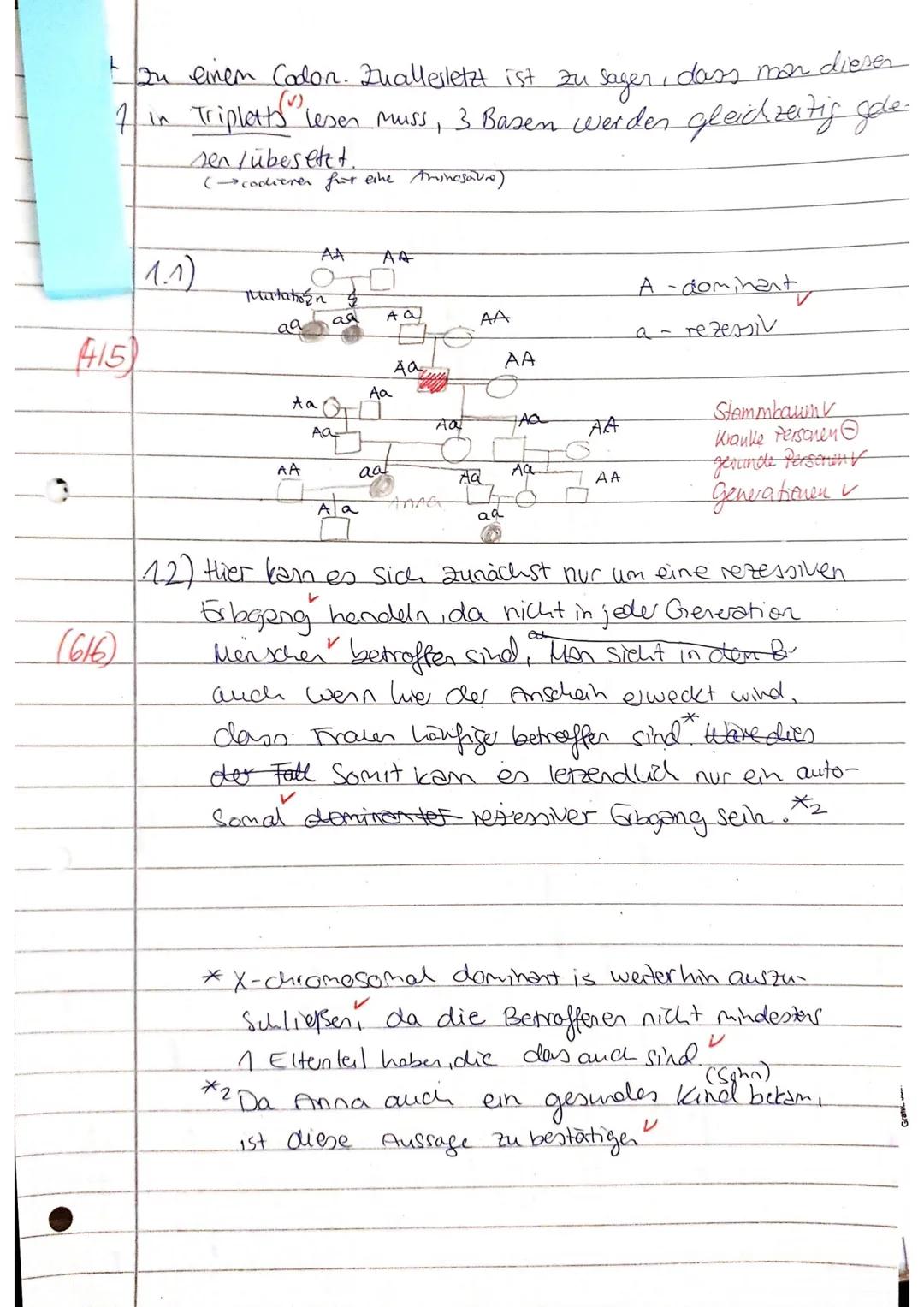 Klausur - Biologie Leistungskurs 12
Thema: Genetik
Name
Klass
Datum. T
1. Humangenetik
Während im Mittelalter Hebammen an der Stirn eines Ne