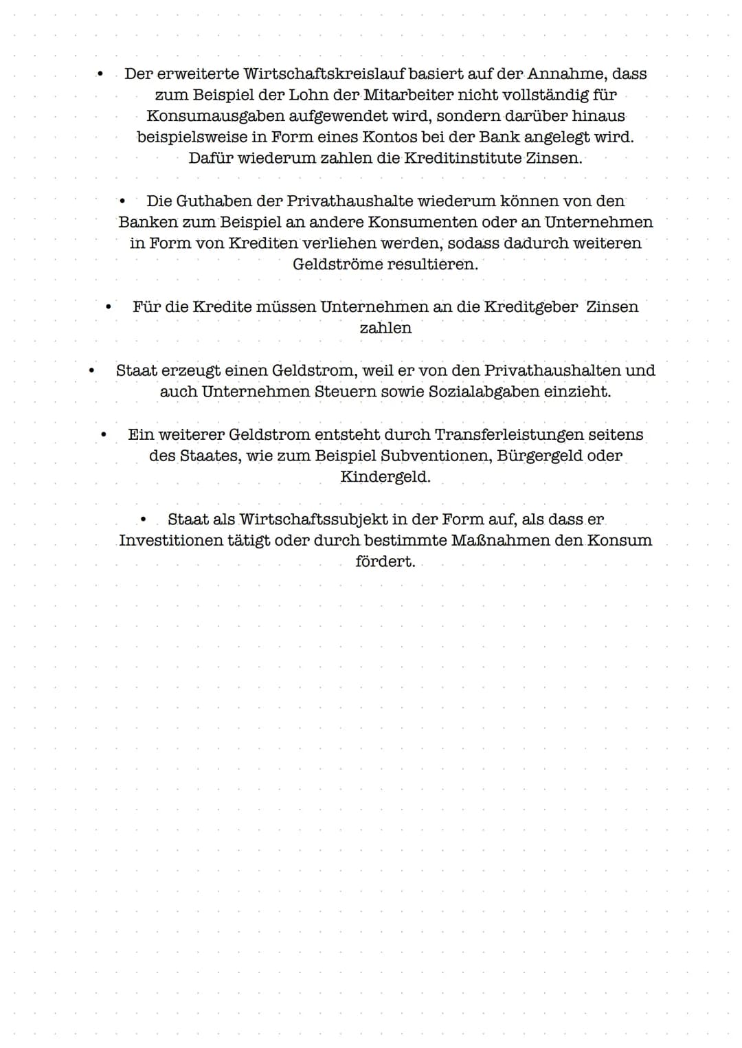 AUSLAND
●
Import/Export
Zahnungen
Erweiterter Wirtschaftskreislauf
UNTERNEHMEN
Kredite
Zins, Rückzahlung
Steuern
Kredite
Aufträge, Subventio