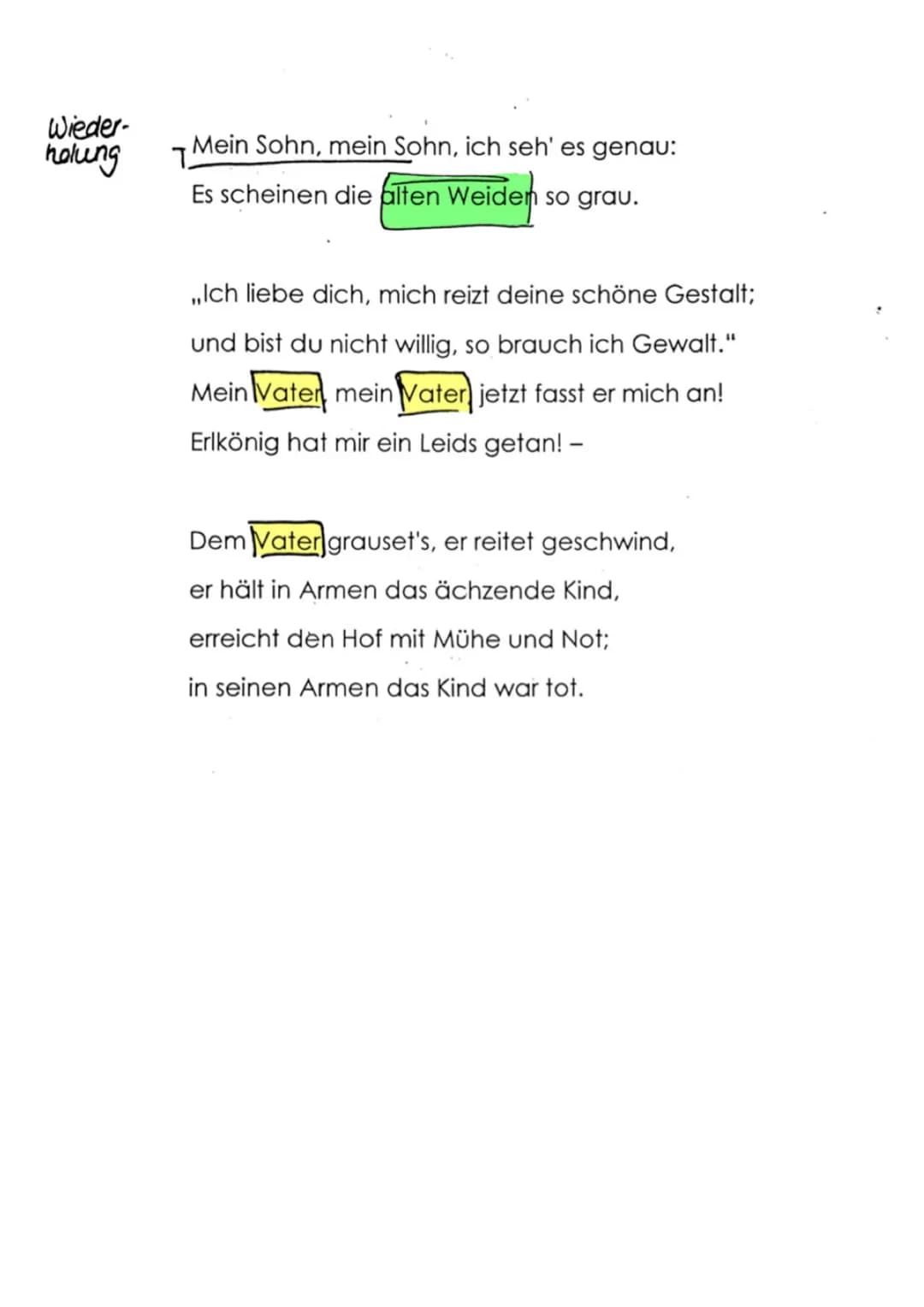 GEDICHTSINTERPRETATION
Definition
Bei der Gedichtanalyse wird ein Gedicht in seine Einzelteile zerlegt,
um Merkmale, die den Inhalt, die Spr