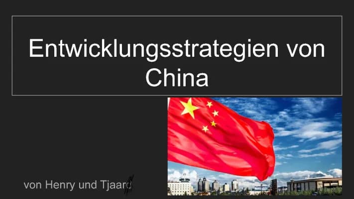 Know Entwicklungsstrategien von China thumbnail