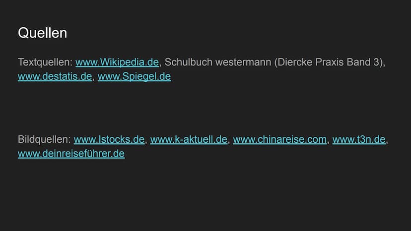 Entwicklungsstrategien von
China
von Henry und Tjaard
TH
10
***** Aspekt 1 (Fokus): Welche
chinesische Regierung verfolgt und welchen
Entwic