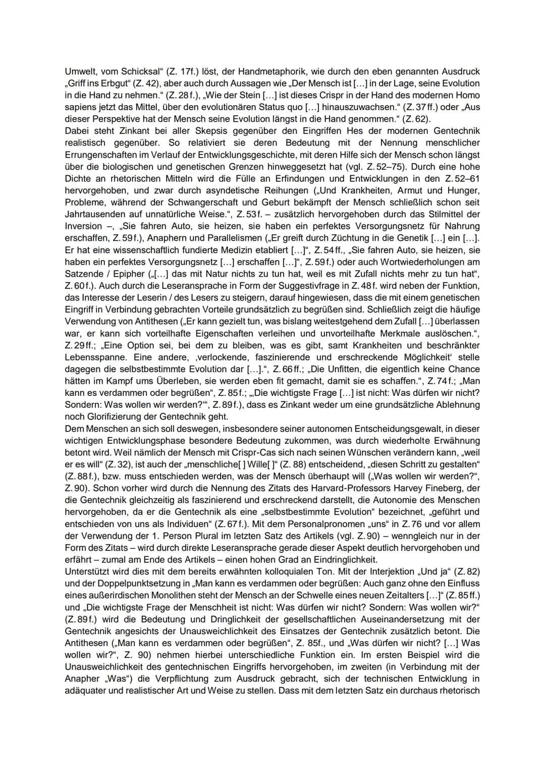 Grenzen der Wissenschaft? - Eine Sachtextanalyse verfassen
In dem Kommentar ,,Der Mensch steht an der Schwelle eines neuen Zeitalters", verö
