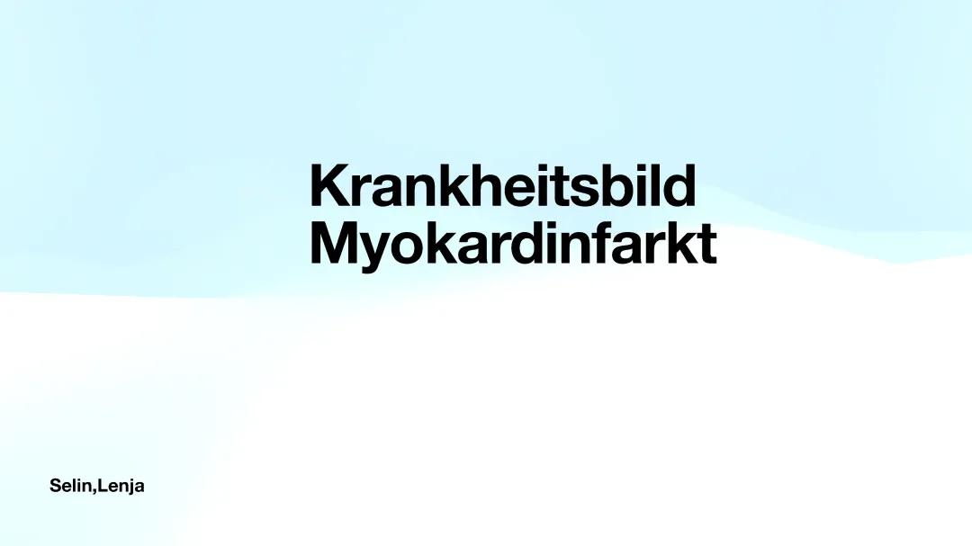 Präsentation Herzinfarkt