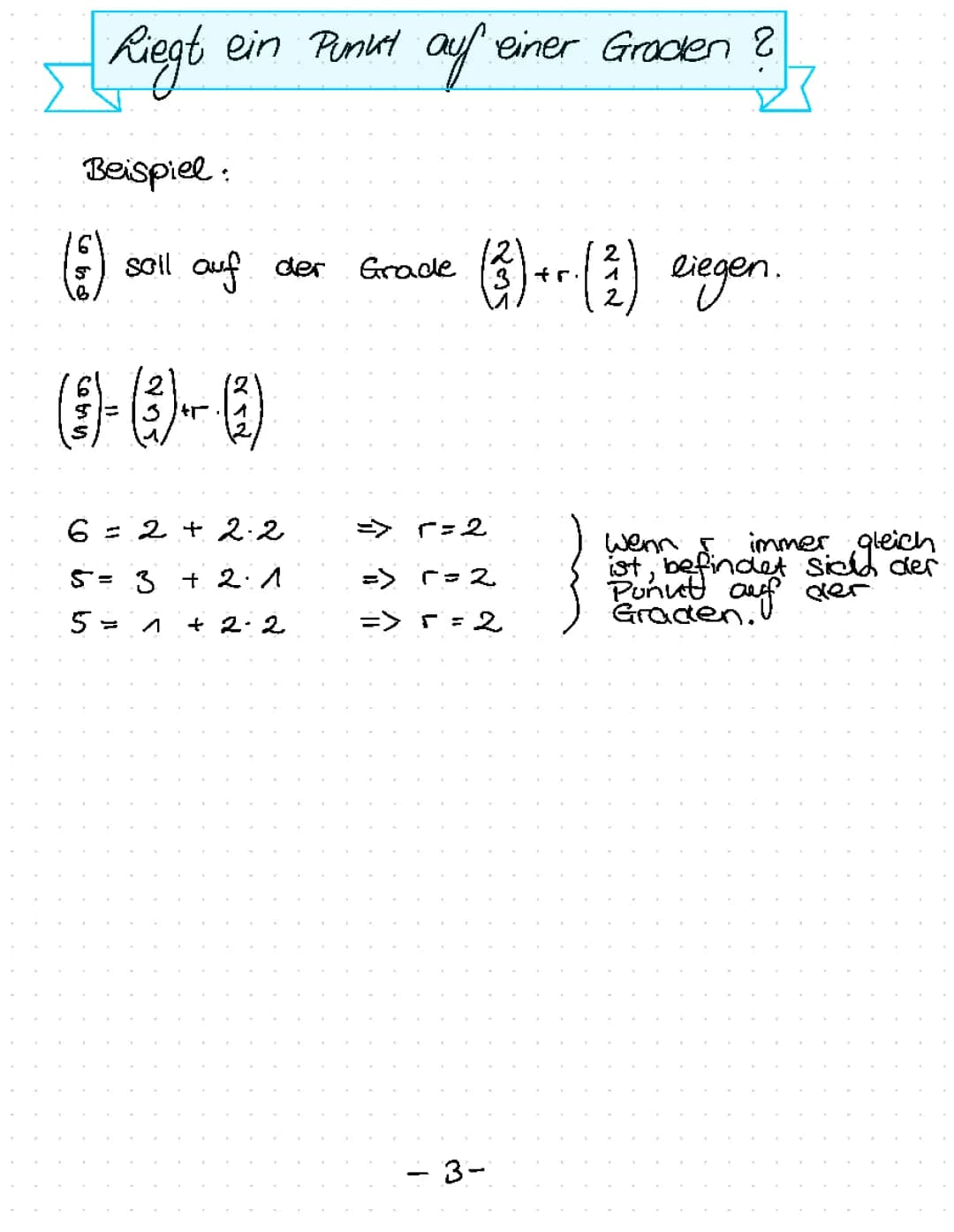 Analytische Geometrie Lernzettel 
