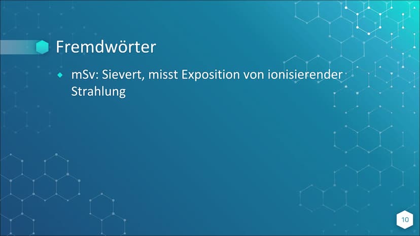 Strahlenschäden &
Strahlenschutz Inhaltsverzeichnis
Wo kommen die Strahlen her? Wie differenzieren sie
sich?
Strahlenschäden und ihre Wirkun