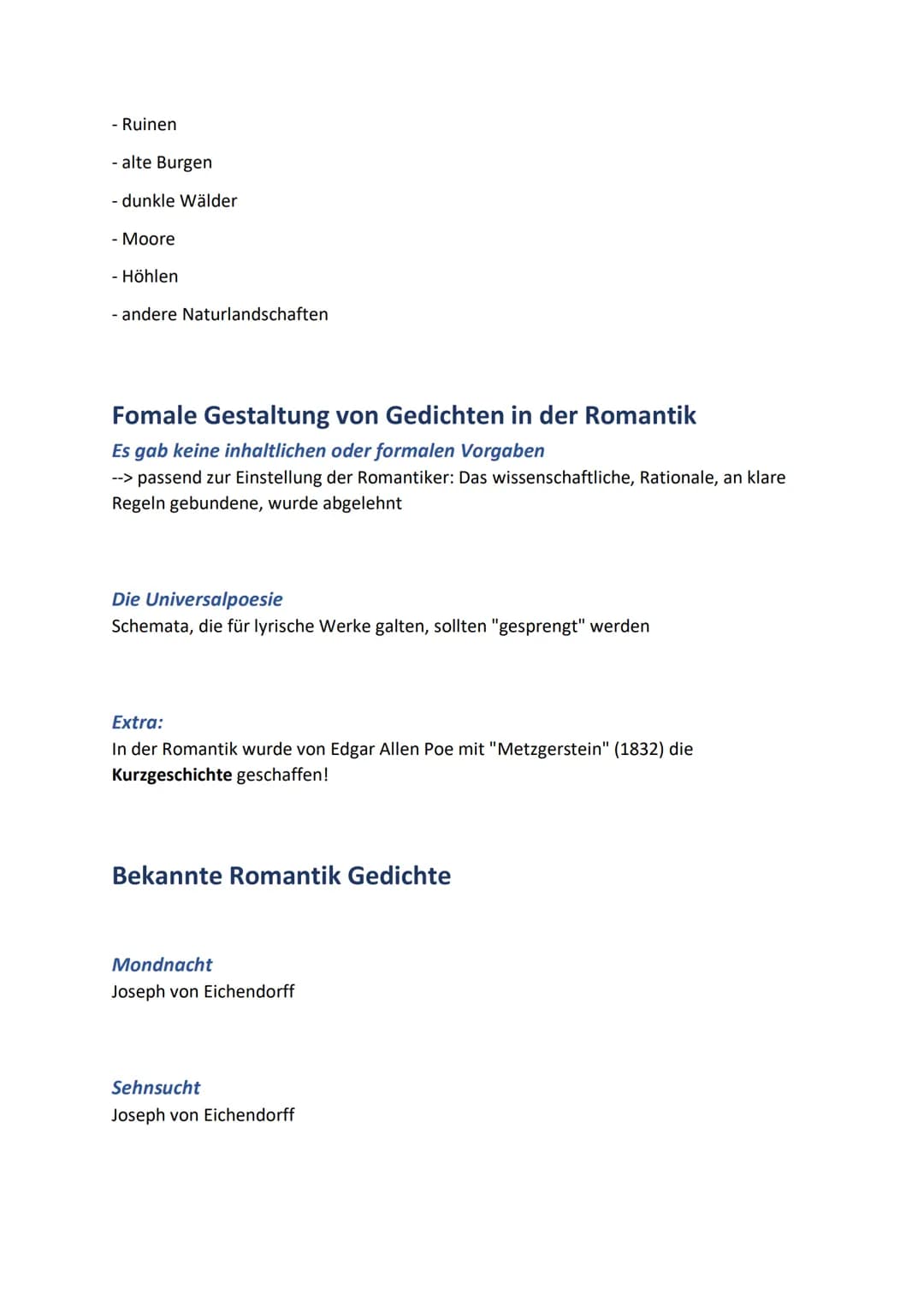 Allgemeines zum Einordnen eines Gedichts in eine Zeit
Hintergrundwissen
über den zeitgeschichtlichen Kontext
Kenntnisse
über spezifische The