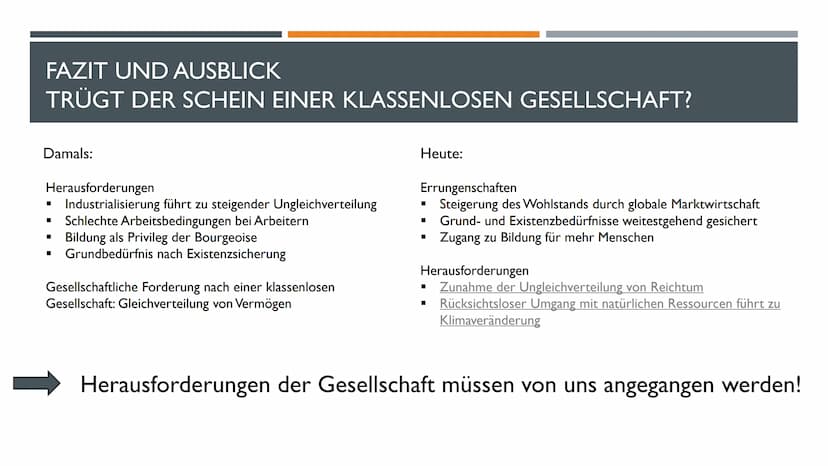 MARXISMUS
TRÜGT DER SCHEIN EINER
KLASSENLOSEN GESELLSCHAFT? INHALT
■ Marxismus als Ideologie
■
■
Gesellschaft im Wandel der Zeit
Gesellschaf