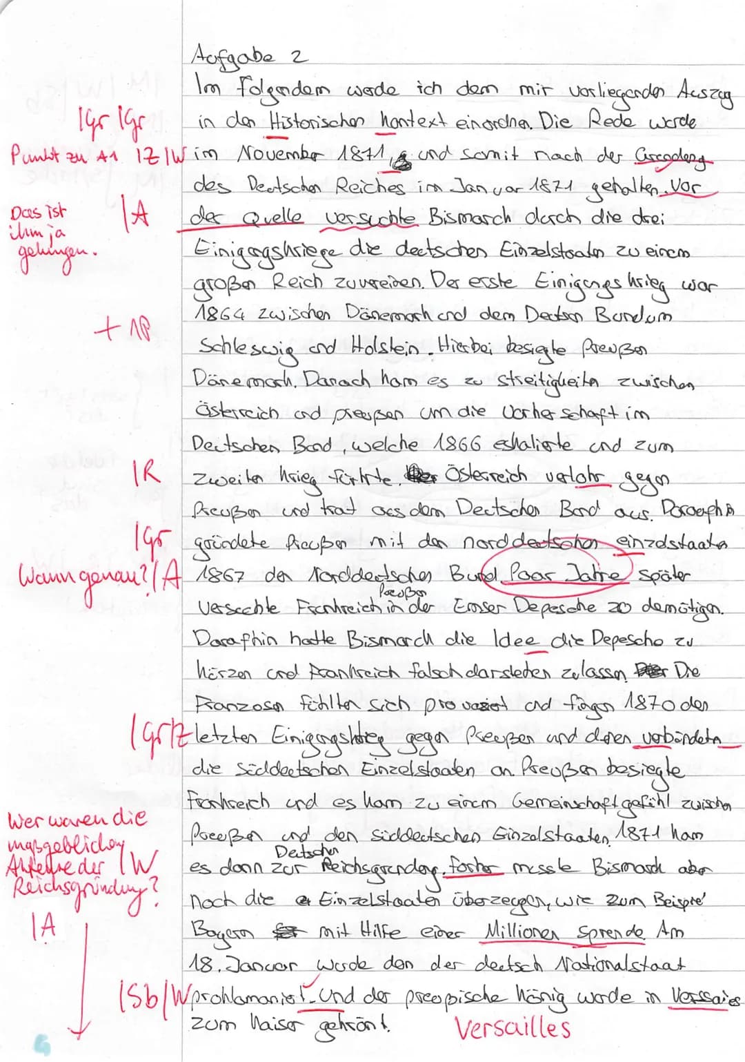 UN
Geschichte
Klausur Nr. 2
zum Inhaltsfeld 6 des Kernlehrplans:
10.12.2020
Nationalismus, Nationalstaat und deutsche Identität
im 19. Jahrh