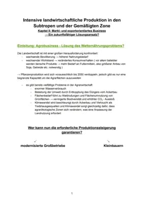 Know Erdkunde / Geo: intensive landwirtschaftliche Produktion in den Subtropen und der gemäßigten Zone thumbnail