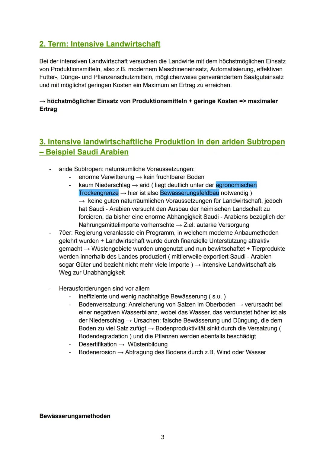 Intensive landwirtschaftliche Produktion in den
Subtropen und der Gemäßigten Zone
Kapitel II: Markt- und exportorientiertes Business
→ Ein z