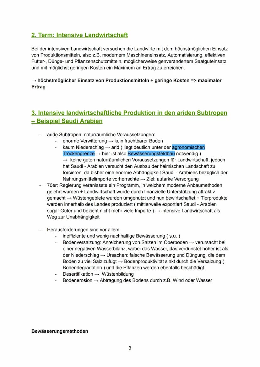 Intensive landwirtschaftliche Produktion in den
Subtropen und der Gemäßigten Zone
Kapitel II: Markt- und exportorientiertes Business
→ Ein z