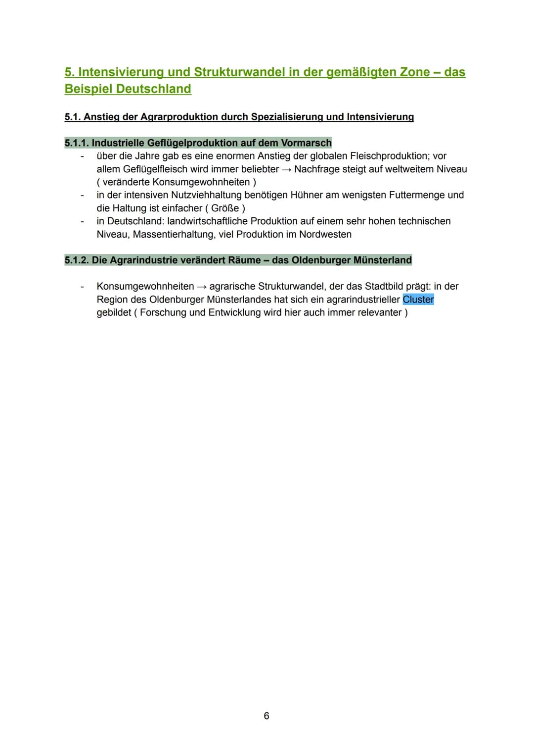Intensive landwirtschaftliche Produktion in den
Subtropen und der Gemäßigten Zone
Kapitel II: Markt- und exportorientiertes Business
→ Ein z