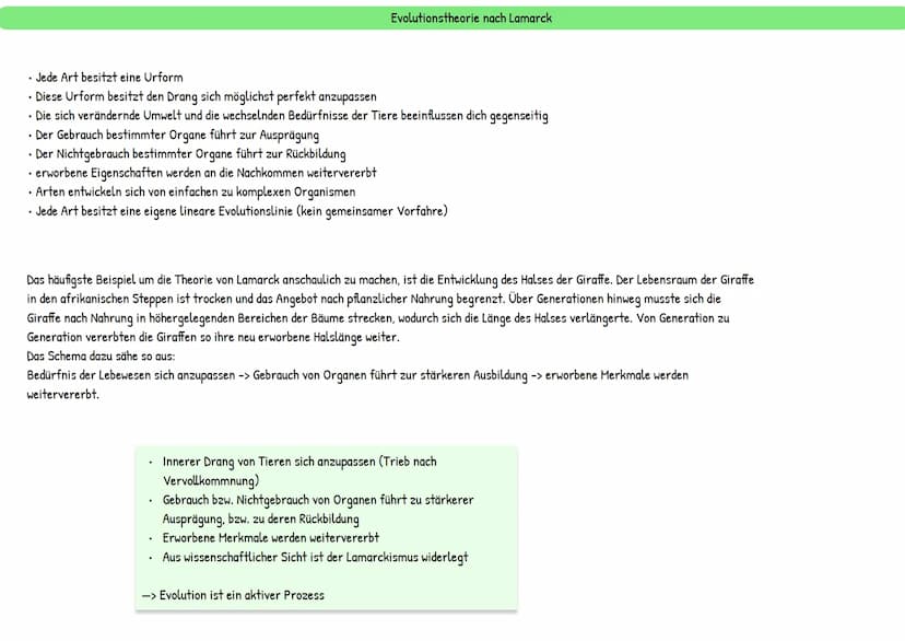 Evolution
統 Darwins Theorie besteht aus mehreren Annahmen:
Reproduktion: Individuen einer Population erzeugen immer mehr Nachkommen, als zu 