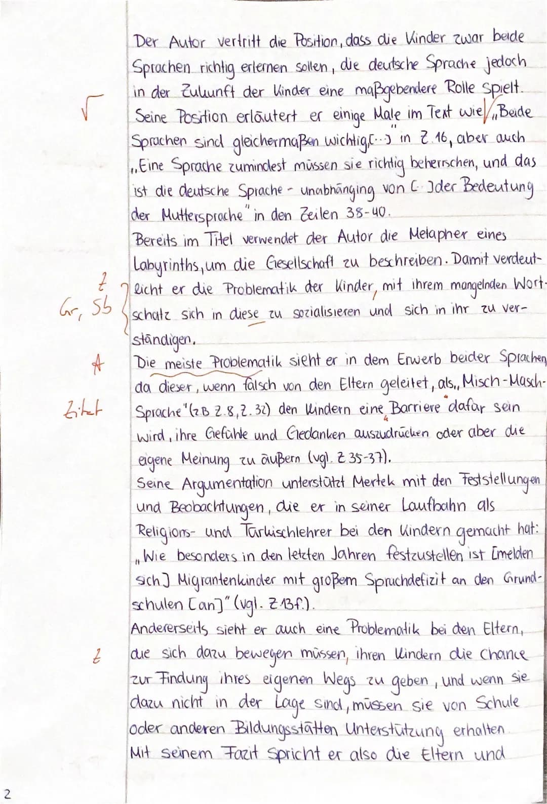 Q1/2 (D1, FU)
Bearbeitungszeit:
Aufgabenart IA:
Textgrundlage:
3. Klausur, Thema: Reflexion über Sprache - Mehrsprachigkeit
Analyse eines Sa