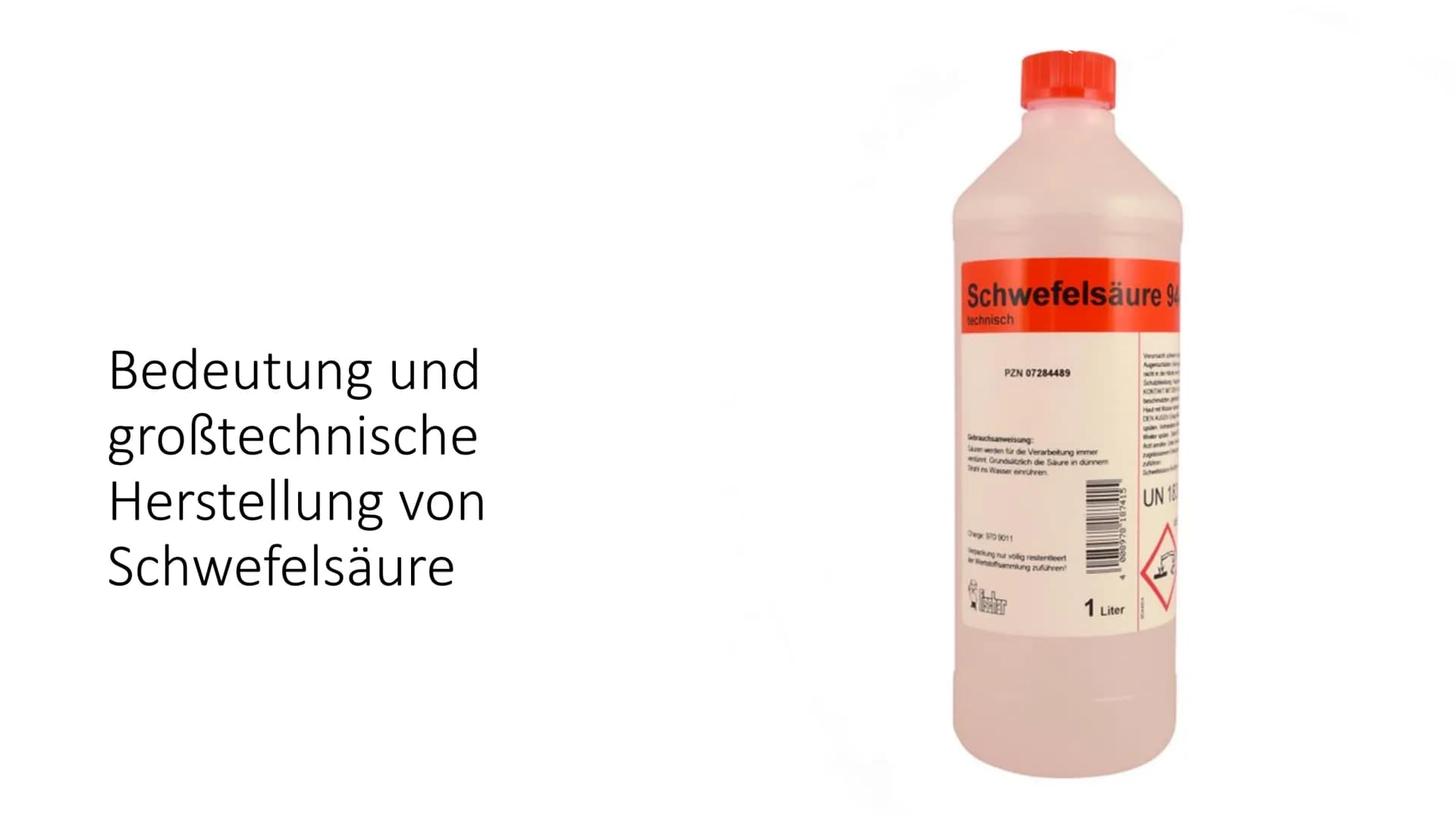 
<h2 id="allgemeineinformationenzurschwefelsure">Allgemeine Informationen zur Schwefelsäure</h2>
<p>Die Schwefelsäure ist eine chemische Ver