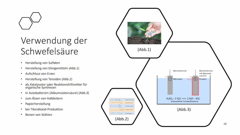 
<h2 id="allgemeineinformationenzurschwefelsure">Allgemeine Informationen zur Schwefelsäure</h2>
<p>Die Schwefelsäure ist eine chemische Ver