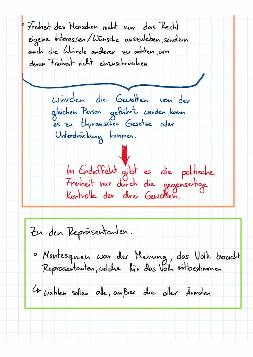 O
Montesquieu
Donnerstag, 18. März 2021 22:11
Naturzustand laut Montesquien:
0
es herrscht Friede durch Furcht
- in diesem Zustand fühlt sic