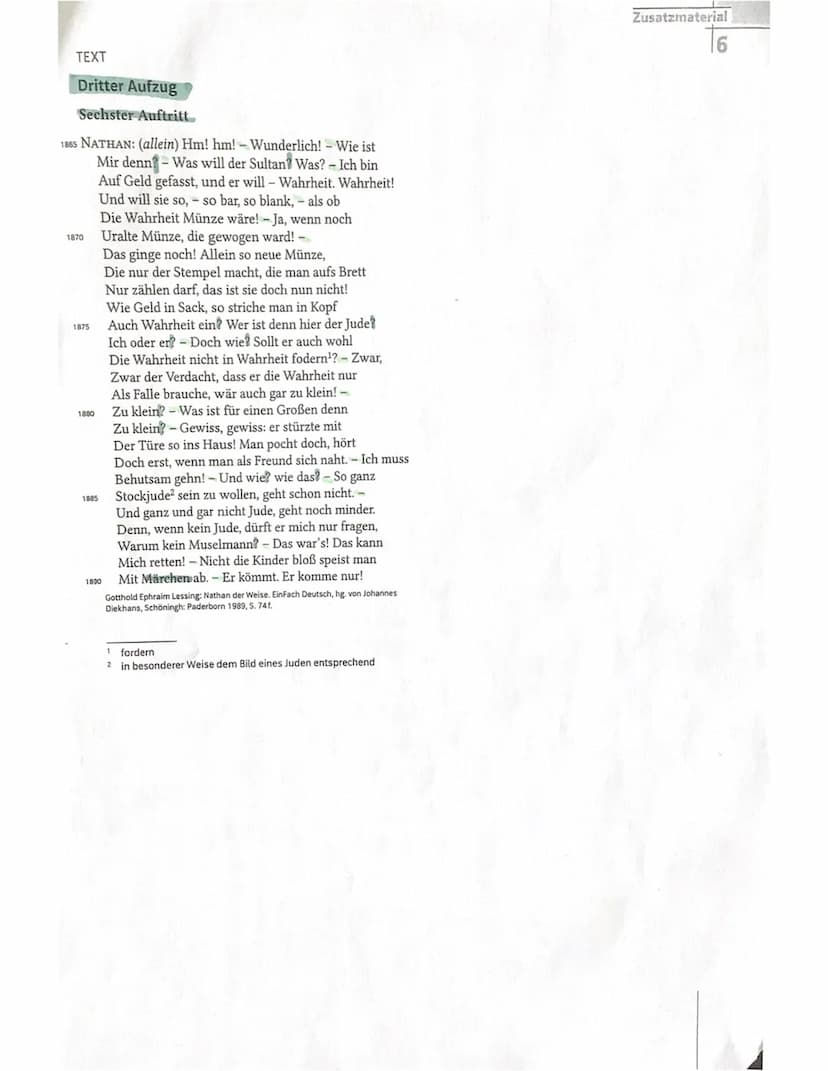 Zusatzmaterial
6
Bewertungsbogen für
1. Verstehensleistung
Johama
Teilaufgabe 1
Die Schülerin/der Schüler
führt kurz in das Drama ein:
Autor