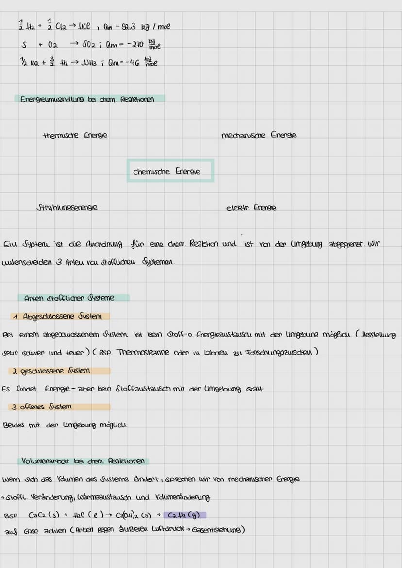 thermodynamik
Zusammenhang zwischen Stoffumsatz und Evengieumsatz. Es besteht zwischen zugefüurter Reaktionswär
me der Stoffmenge der umgese
